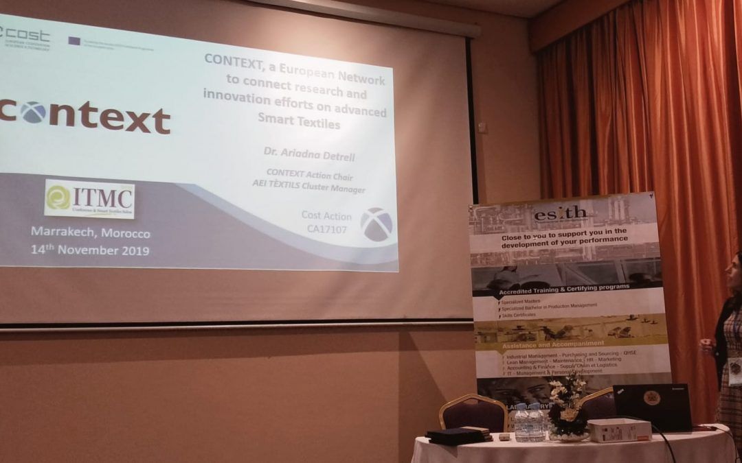 AEI Tèxtils has participated at the international conference ITMC in Morocco