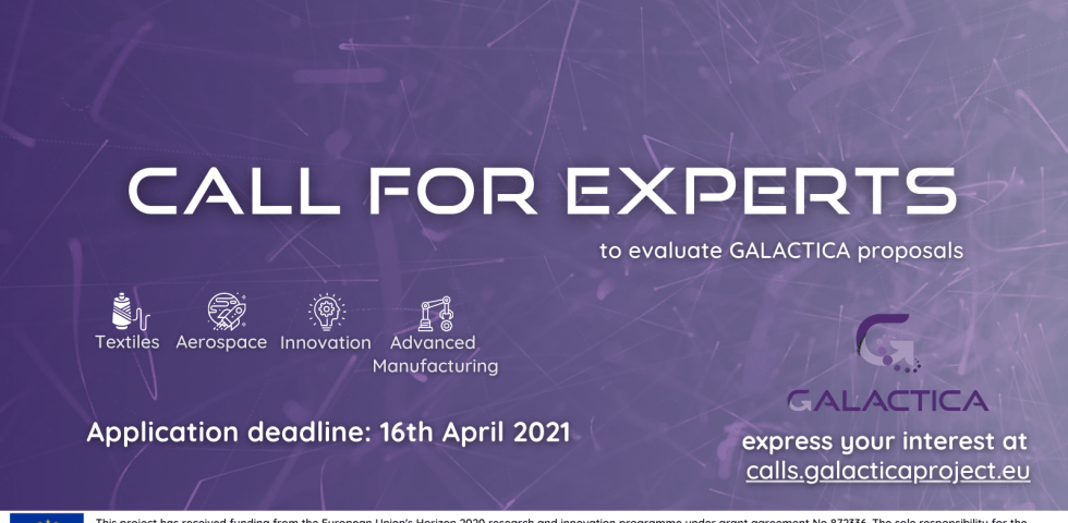 GALACTICA is looking for external experts to evaluate the upcoming call for proposals
