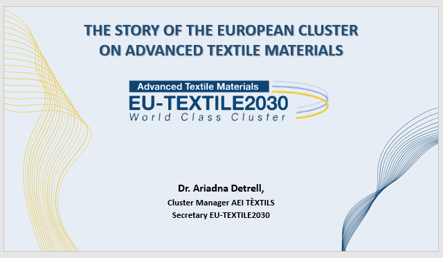 We presented EU-TEXTILE2030 at a Steering Committee meeting of FASCINATE project
